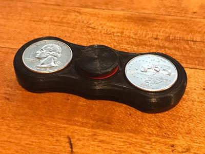 Fidget Quarter Spinner Duo 608 Bearings