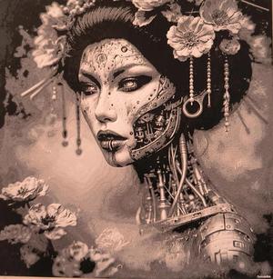Cyber Geisha - Hueforge   