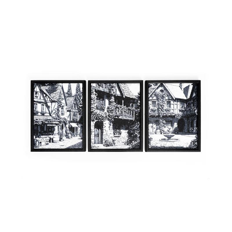 Medieval Town Wall Art