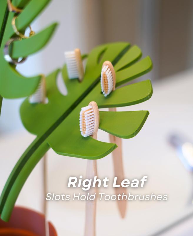 Mirror Monstera - Bathroom Organizer that Mounts to the Mirror