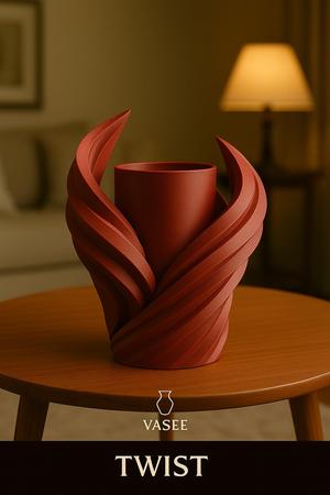 Vase Art – wave organizer pot with flowing motion
