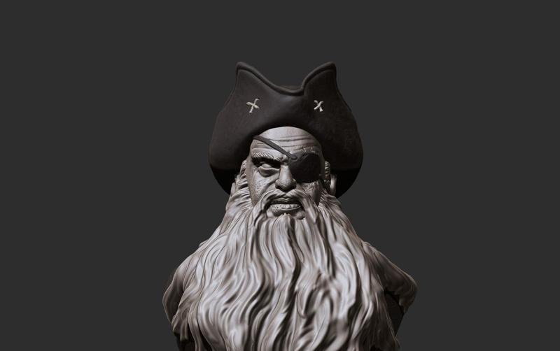 Blackbeard - bust