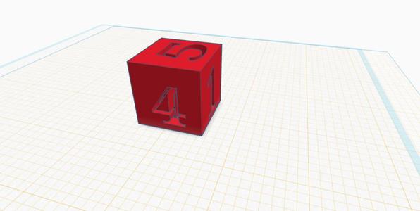 Cool dice - numbers 1-6