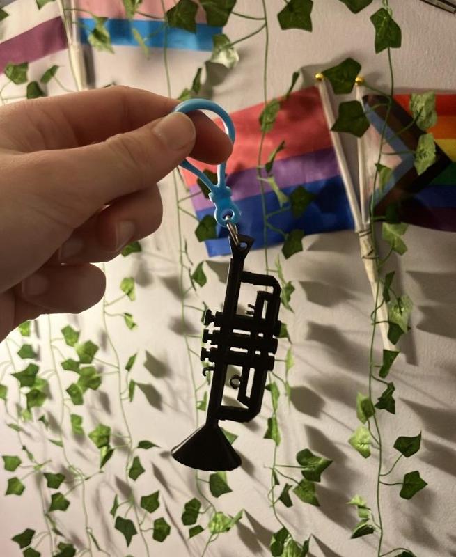 Trumpet keychain