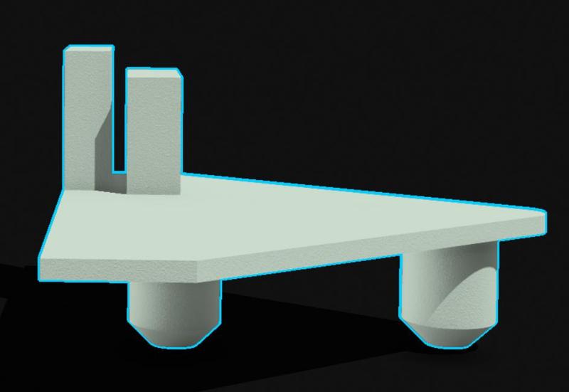 Cabinetry Rail Mount Bracket - Garbage/Recycling Bins