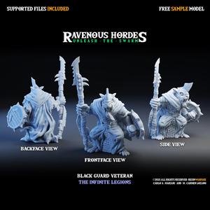 Ravenous Hordes - Black Guard Veteran - Free Sample Model