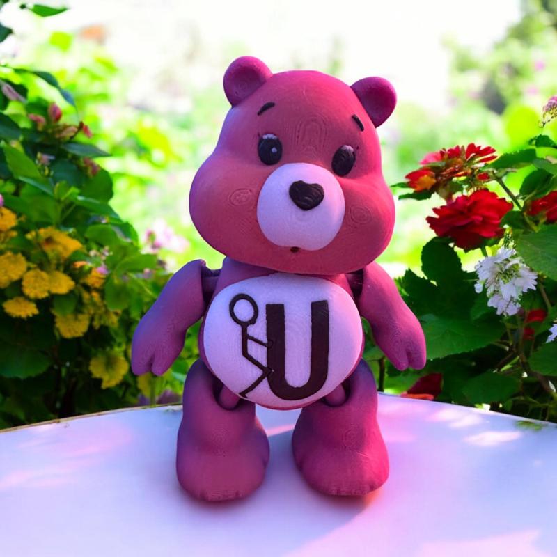 FU Care Bears, Flexible, Print in Place, Care Bears, that move 
