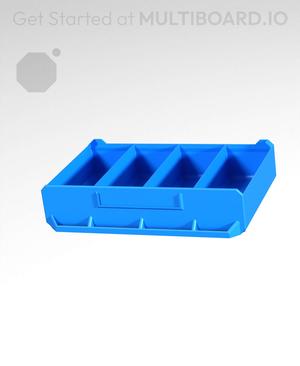 4x1x2.5-Deep - Linear Divided - Multibin Simple Drawer