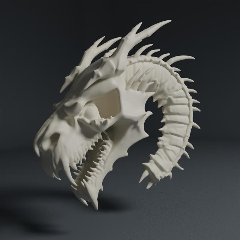 AI Skull Collection - Dragon Skull 4