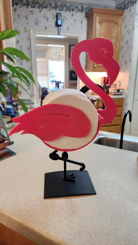 Flamingo Toilet Paper Buddy