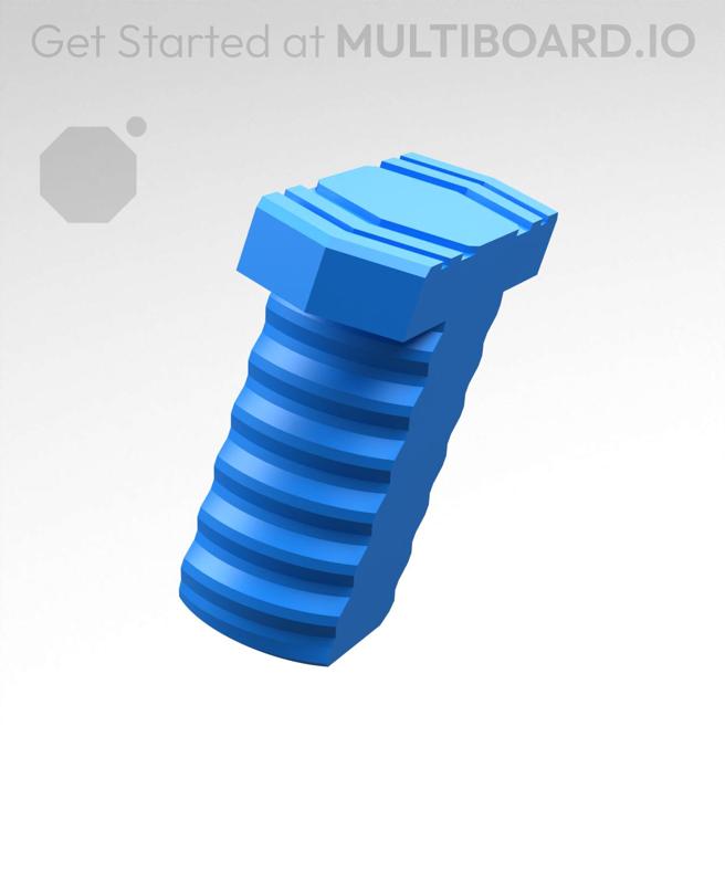 20 mm Mid Thread, Flat Head, T-Bolt