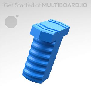 20 mm Mid Thread, Flat Head, T-Bolt