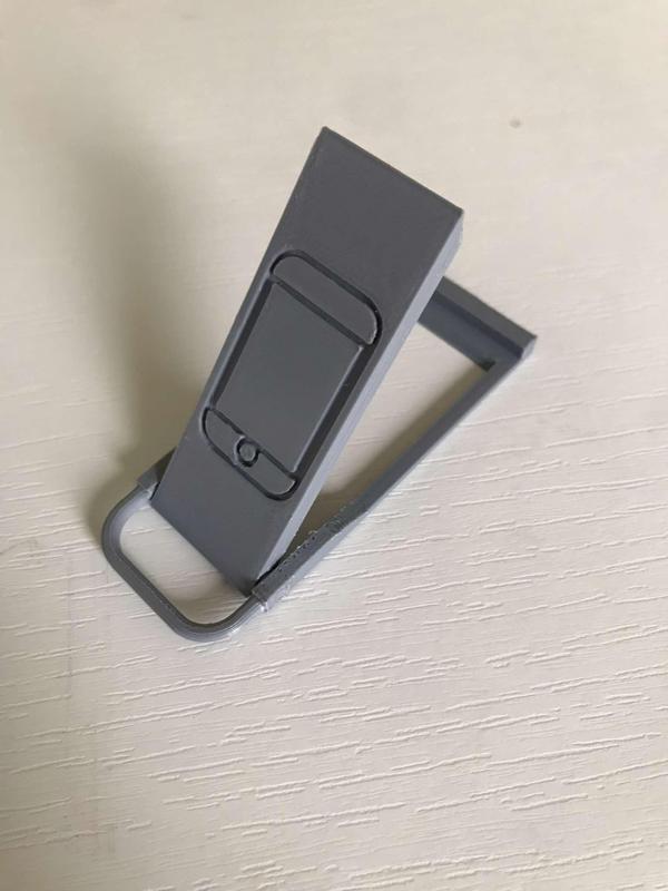 Phone holder as a key ring