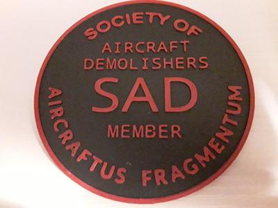 RC Aircraft Demolishers Badge