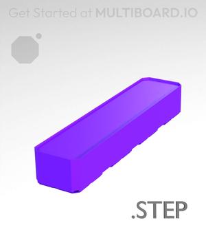1x4x0·75 - Multibin Insert - STEP Remixing File