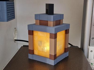 Minecraft lantern - BambuLab LED flame tea light