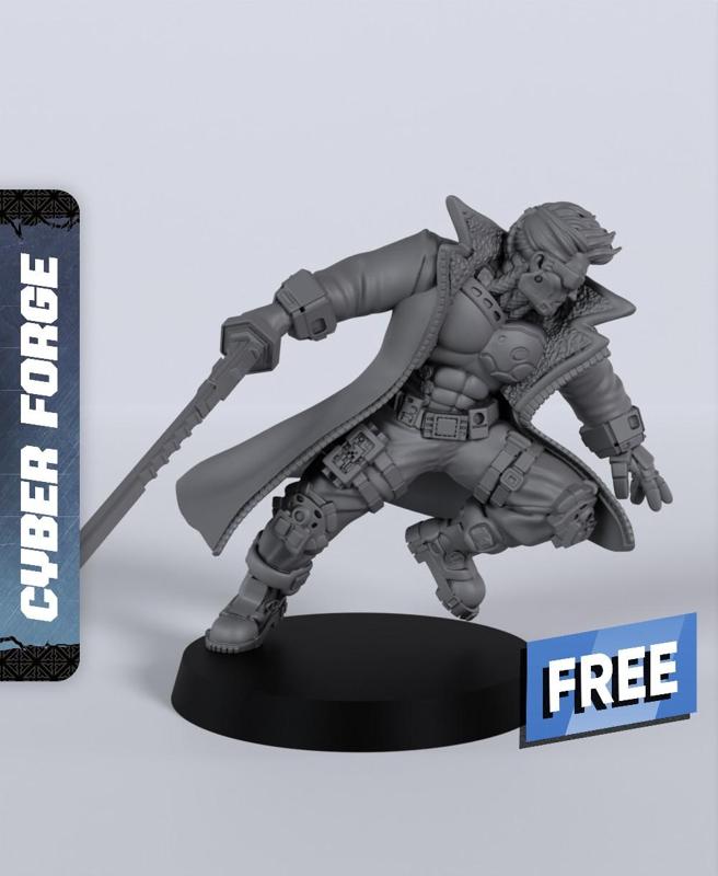 Carbon Connor - With Free Cyberpunk  - Sci-Fi Gift Ideas for RPG and Wargamers