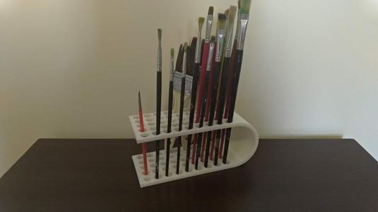 Curved Pencil Pen Brush Holder