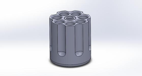 Revolver Cylinder Pencil Holder