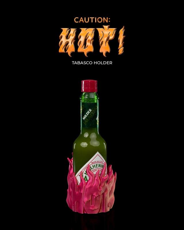 Caution: Hot! Tabasco Holder