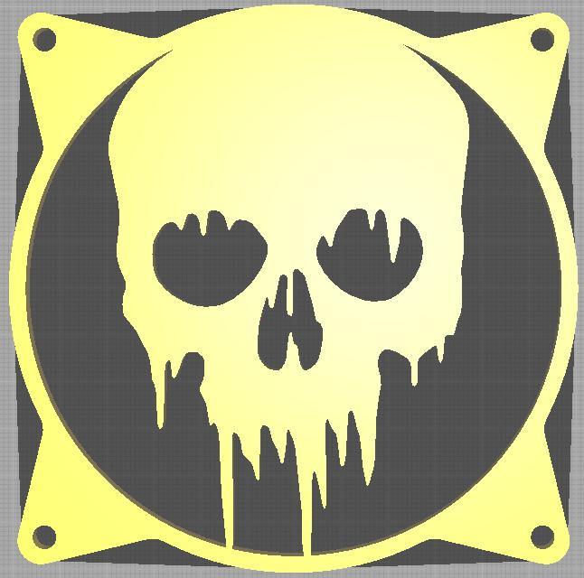 Melting Skull Fan Grill