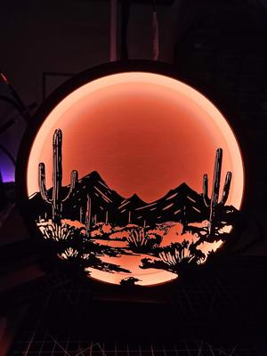 Ring Lamp Panel - Sonoran Desert
