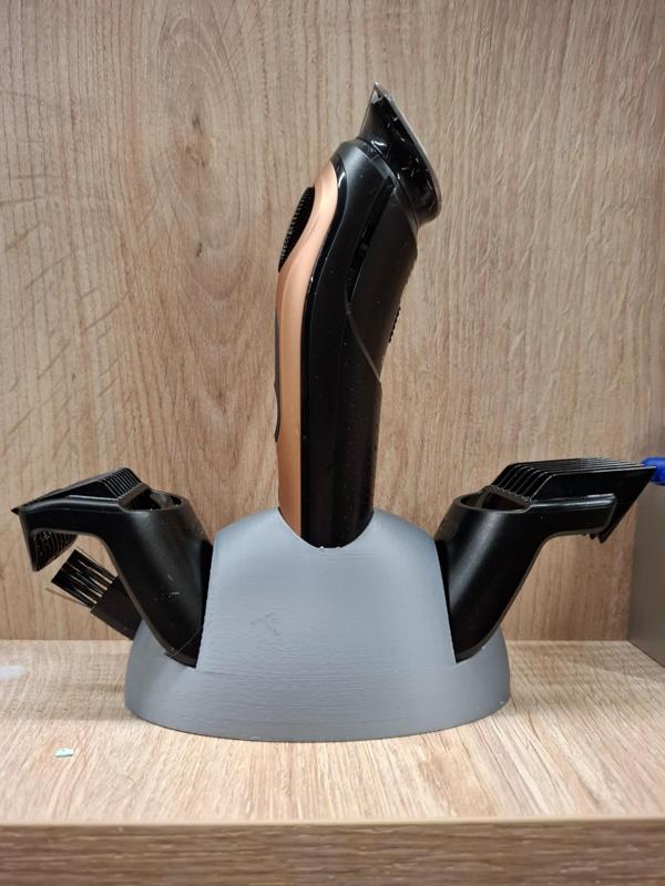 Simple stand for (braunn) King C. Gilette beard trimmer