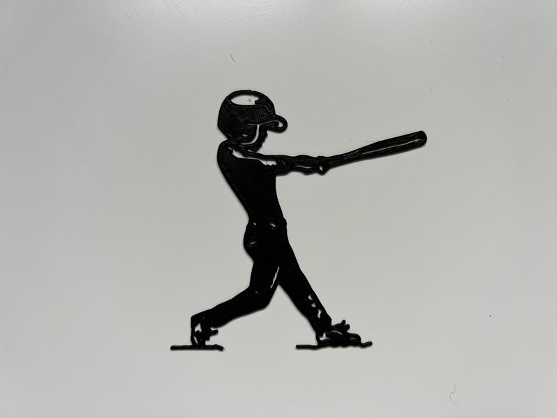Baseball Player Wall Art #1