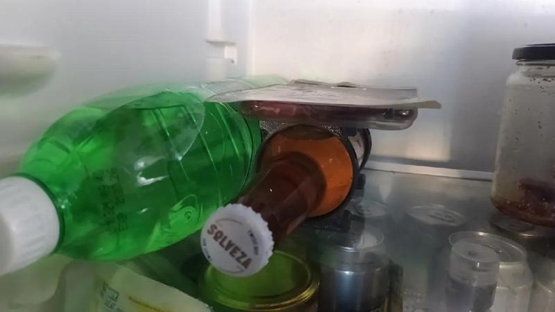 Fridge bottle holder   