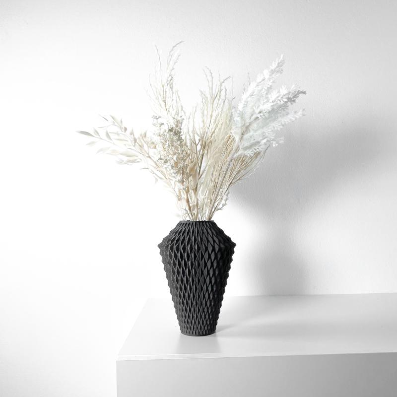 The Vantori Vase, Modern and Unique Home Decor for Dried and Preserved Flower Arrangement  | STL File