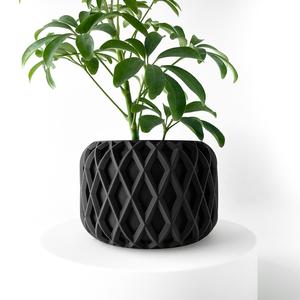 The Kinao Planter Pot with Drainage | Tray & Stand Included | Modern and Unique Home Decor for Plants and Succulents  | STL File