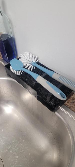 Strainer-Holder for Kitchen Brushes