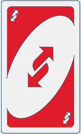 Uno card reverse