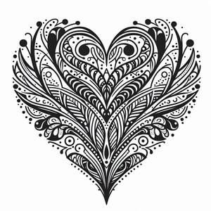 Four hearts 2 (two colours)