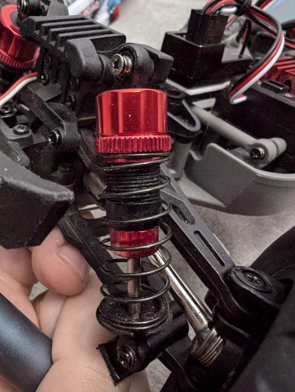 Shock piston replacement for MJX 1/16 shocks