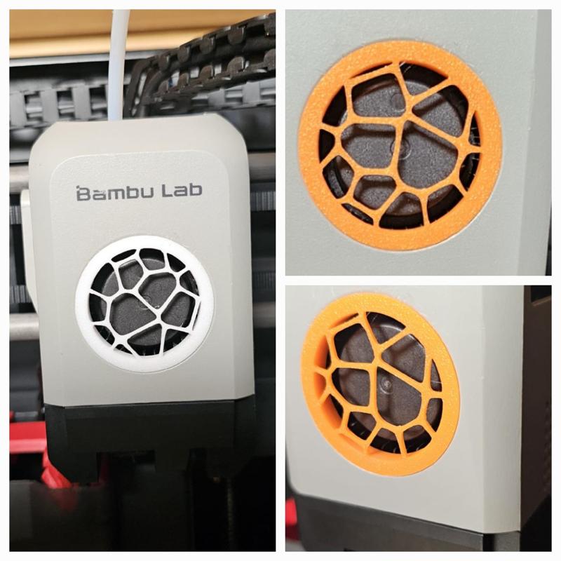 P1S/P1P/X1C Fan Cover Voronoi