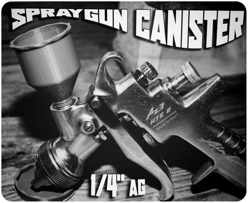 mini Spraygun Canister  -  1/4'' AG 