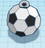 soccer ball keychain