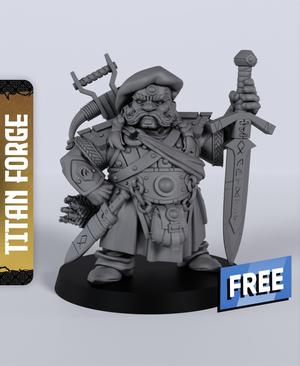Highlander Dwarf - With Free Dragon  - 5e DnD Inspired for RPG and Wargamers