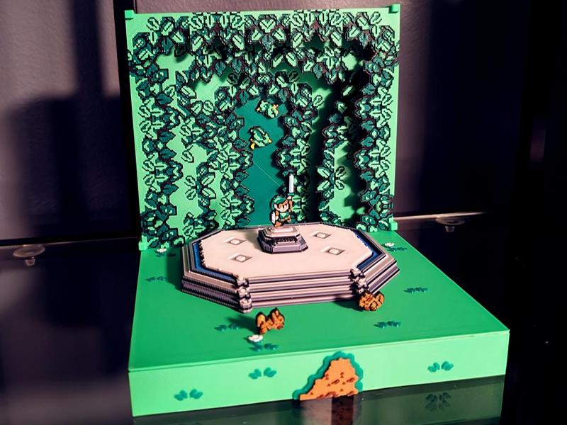 Zelda - A Link  To The Past Master Sword Diorama