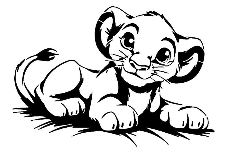 Lion King stencil 2