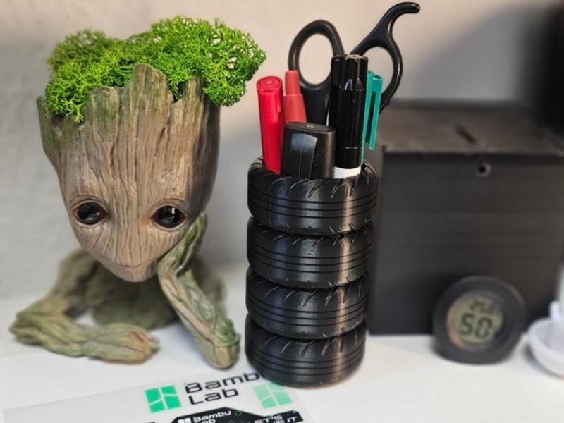 Auto Tire Desk Organizer