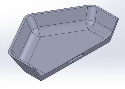 Tray with hidden magnet