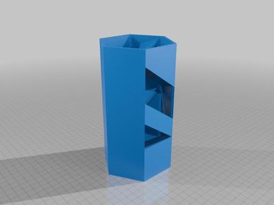 Short One Side Exit Hexagon Dice Tower