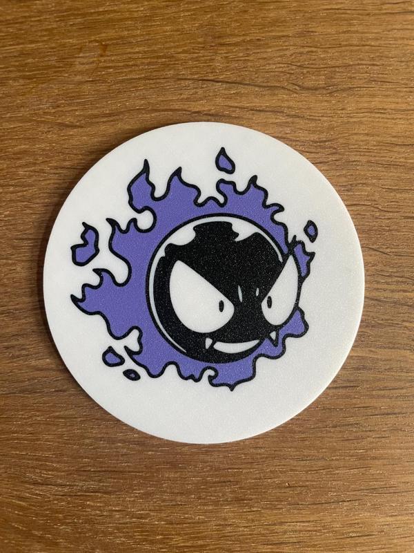 Gastly Pokemon Coaster / Nintendo / Drink / Decor