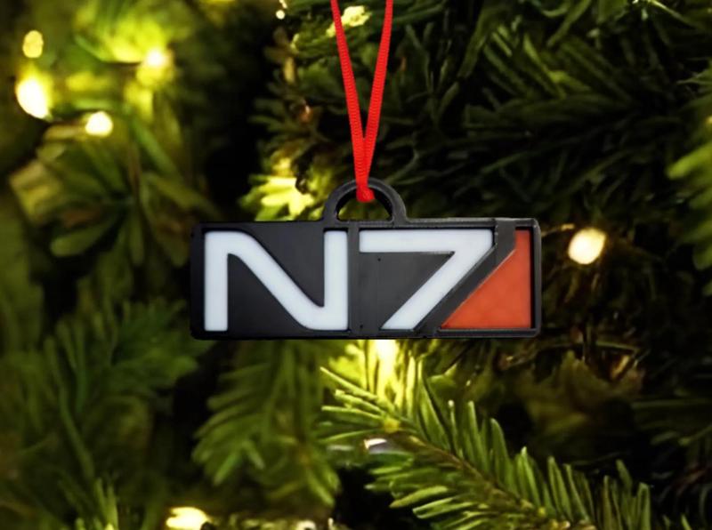 Mass Effect N7 Christmas Tree Ornament