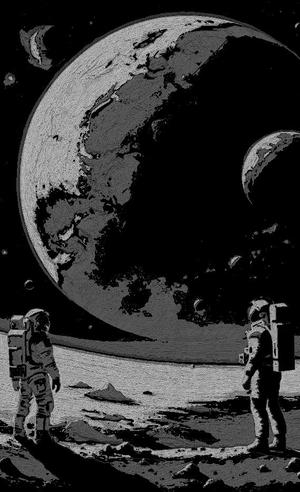 picture: on the moon