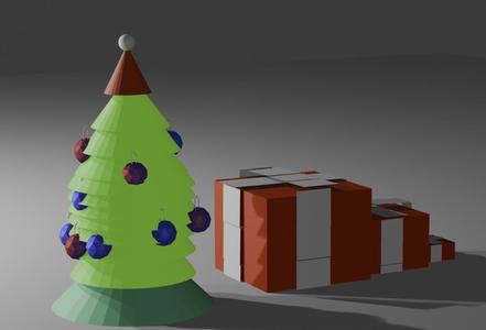 A Christmas scene