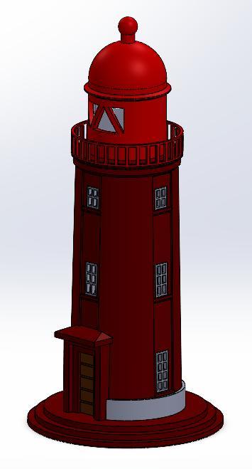 Leuchtturm Nordmole Geestemündung Bremerhaven H0