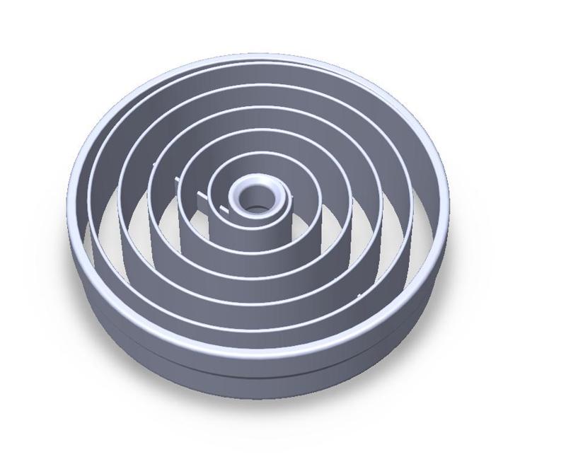 Bora Pure spiraling ventilation grill